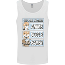 A Girl Who Loves Anime Dogs & Ramen Mens Vest Tank Top White