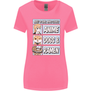 A Girl Who Loves Anime Dogs & Ramen Womens Wider Cut T-Shirt Azalea