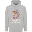 A Girl Who Loves Books Bookworm Reading Childrens Kids Hoodie Sports Grey