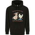A Girl Who Loves Goats Chickens Farmer Childrens Kids Hoodie Black