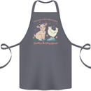 A Girl Who Loves Goats Chickens Farmer Cotton Apron 100% Organic Steel