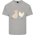 A Girl Who Loves Goats Chickens Farmer Kids T-Shirt Childrens Sports Grey