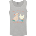 A Girl Who Loves Goats Chickens Farmer Mens Vest Tank Top Sports Grey