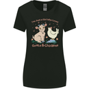 A Girl Who Loves Goats Chickens Farmer Womens Wider Cut T-Shirt Black