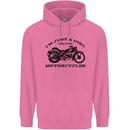 A Girl Who Loves Motorcycles Biker Childrens Kids Hoodie Azalea