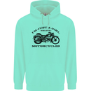 A Girl Who Loves Motorcycles Biker Childrens Kids Hoodie Peppermint