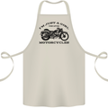 A Girl Who Loves Motorcycles Biker Cotton Apron 100% Organic Natural
