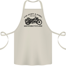 A Girl Who Loves Motorcycles Biker Cotton Apron 100% Organic Natural