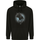 A Girl on Wolf Childrens Kids Hoodie Black