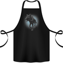 A Girl on Wolf Cotton Apron 100% Organic Black