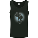 A Girl on Wolf Mens Vest Tank Top Black