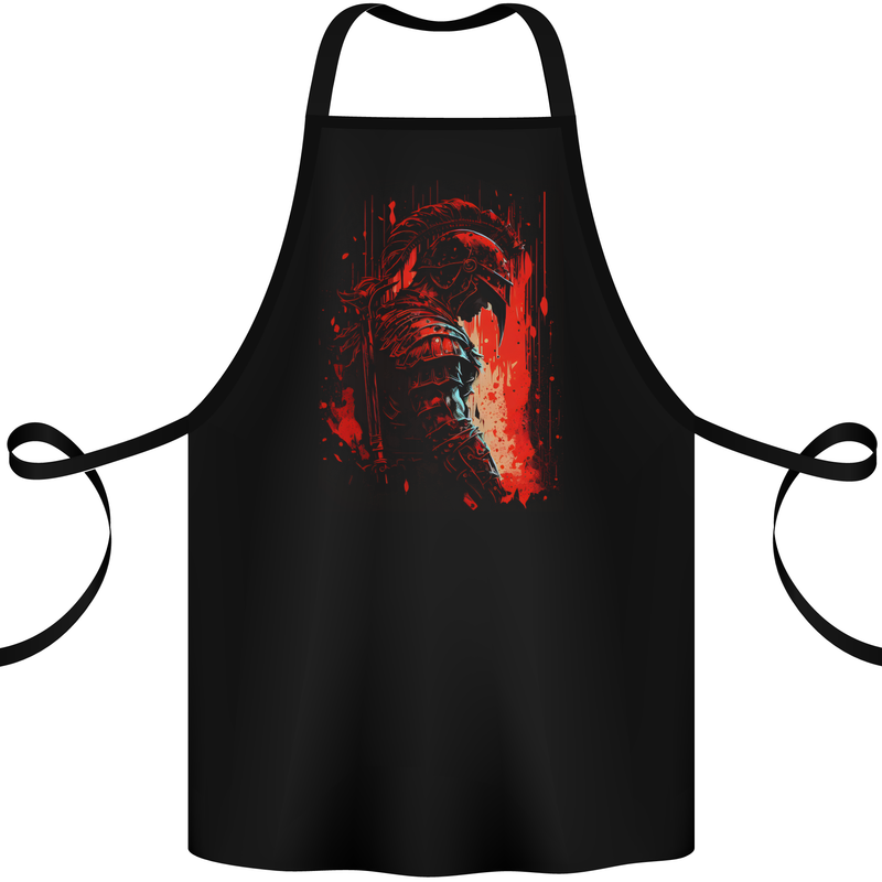 A Gladiator Spartan Bodybuilding MMA Cotton Apron 100% Organic Black