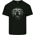 A Golden Retriever Face Kids T-Shirt Childrens Black