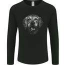 A Golden Retriever Face Mens Long Sleeve T-Shirt Black