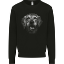 A Golden Retriever Face Mens Sweatshirt Jumper Black