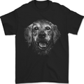 A Golden Retriever Face Mens T-Shirt 100% Cotton Black