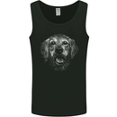 A Golden Retriever Face Mens Vest Tank Top Black
