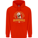 A Goldendoodle Dog Childrens Kids Hoodie Bright Red