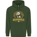A Goldendoodle Dog Childrens Kids Hoodie Forest Green