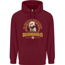A Goldendoodle Dog Childrens Kids Hoodie Maroon