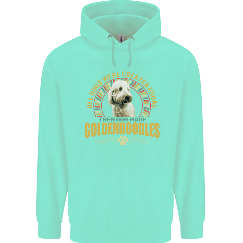 A Goldendoodle Dog Childrens Kids Hoodie Peppermint