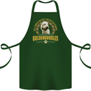 A Goldendoodle Dog Cotton Apron 100% Organic Forest Green
