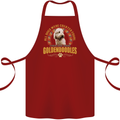 A Goldendoodle Dog Cotton Apron 100% Organic Maroon