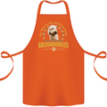 A Goldendoodle Dog Cotton Apron 100% Organic Orange