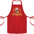 A Goldendoodle Dog Cotton Apron 100% Organic Red