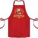 A Goldendoodle Dog Cotton Apron 100% Organic Red