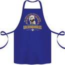 A Goldendoodle Dog Cotton Apron 100% Organic Royal Blue