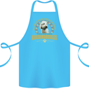 A Goldendoodle Dog Cotton Apron 100% Organic Turquoise