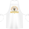 A Goldendoodle Dog Cotton Apron 100% Organic White