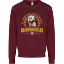 A Goldendoodle Dog Kids Sweatshirt Jumper Maroon