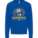 A Goldendoodle Dog Kids Sweatshirt Jumper Royal Blue