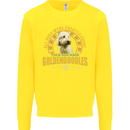 A Goldendoodle Dog Kids Sweatshirt Jumper Yellow