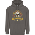 A Goldendoodle Dog Mens 80% Cotton Hoodie Charcoal