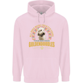 A Goldendoodle Dog Mens 80% Cotton Hoodie Light Pink