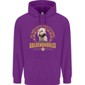 A Goldendoodle Dog Mens 80% Cotton Hoodie Purple