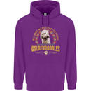 A Goldendoodle Dog Mens 80% Cotton Hoodie Purple