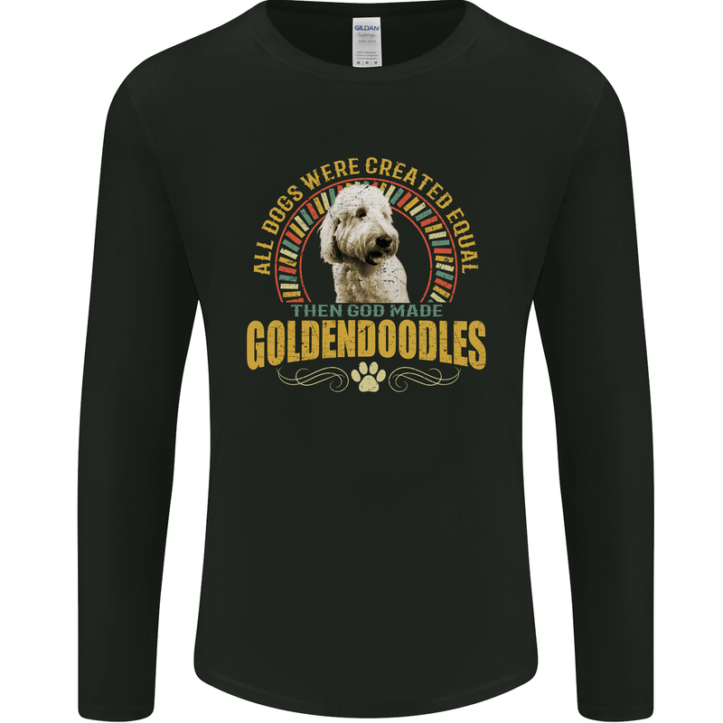 A Goldendoodle Dog Mens Long Sleeve T-Shirt Black