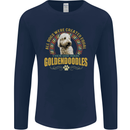 A Goldendoodle Dog Mens Long Sleeve T-Shirt Navy Blue