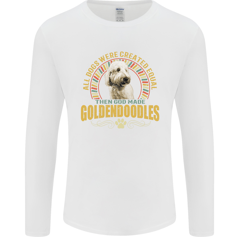 A Goldendoodle Dog Mens Long Sleeve T-Shirt White