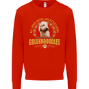 A Goldendoodle Dog Mens Sweatshirt Jumper Bright Red