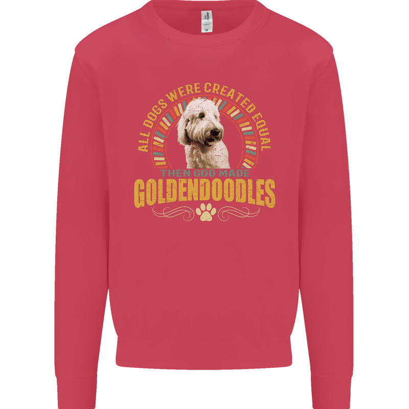 A Goldendoodle Dog Mens Sweatshirt Jumper Heliconia