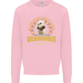 A Goldendoodle Dog Mens Sweatshirt Jumper Light Pink