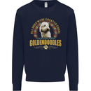 A Goldendoodle Dog Mens Sweatshirt Jumper Navy Blue