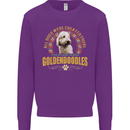 A Goldendoodle Dog Mens Sweatshirt Jumper Purple