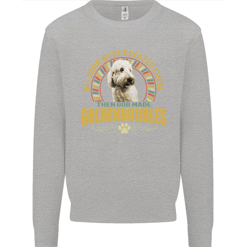 A Goldendoodle Dog Mens Sweatshirt Jumper Sports Grey
