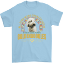 A Goldendoodle Dog Mens T-Shirt 100% Cotton Light Blue